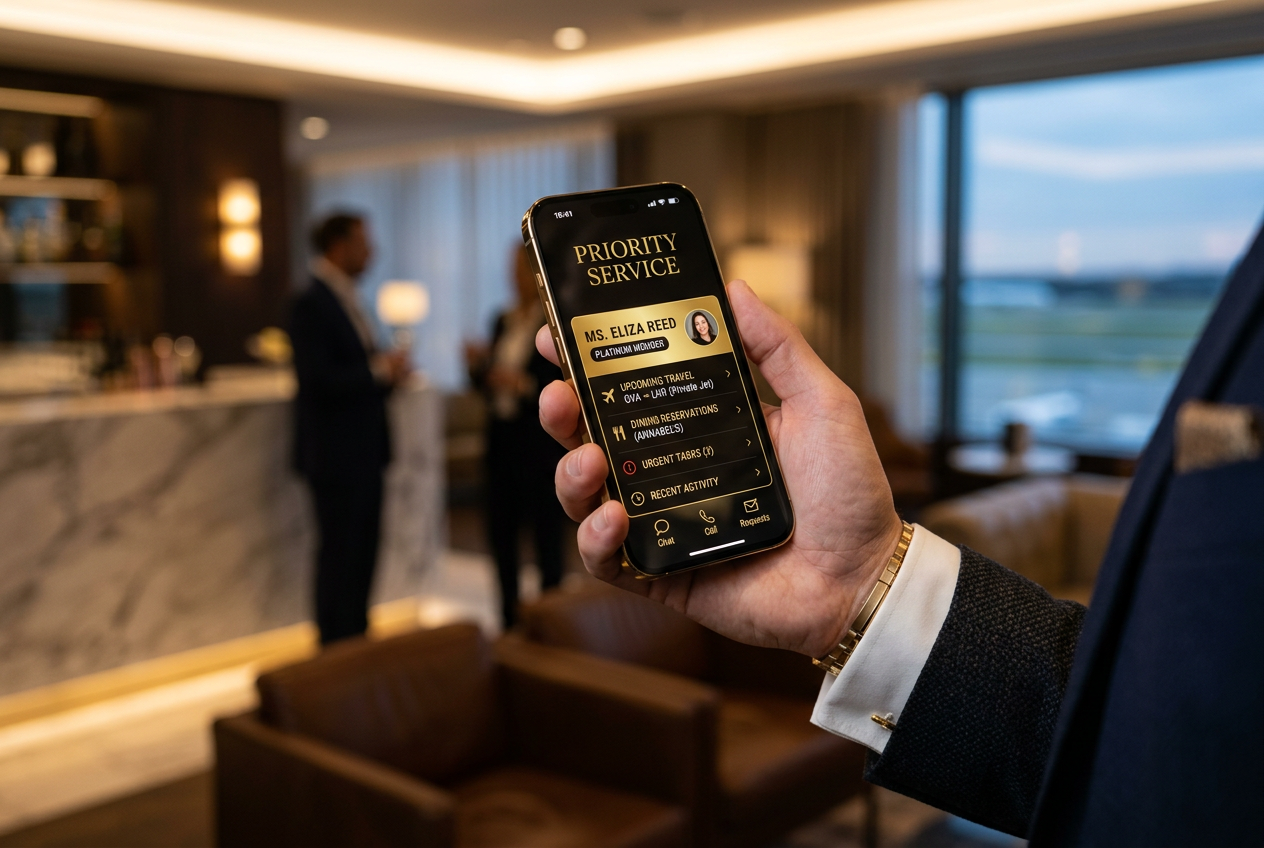 Dedykowany opiekun klienta VIP obsługujący gracza przez smartfon